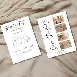  Minimalist Save The Date Wedding Card With photos 招待状