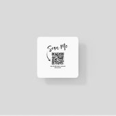Minimalist Scan Me QR Code Restaurant Design スクエアペーパーコースター