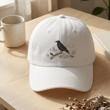 Minimalist Scandi Raven Nature Lover Unique Gift