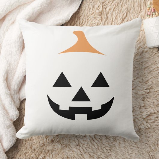 Minimalist Scary Pumpkin クッション (ブランケット)