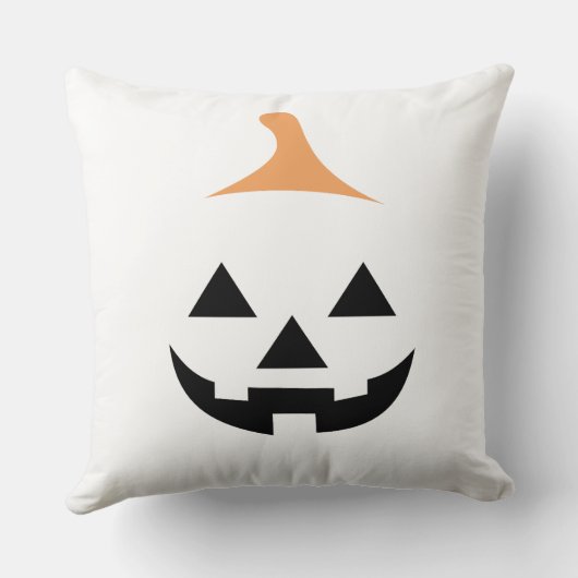 Minimalist Scary Pumpkin クッション (裏面)