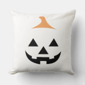 Minimalist Scary Pumpkin クッション (正面)
