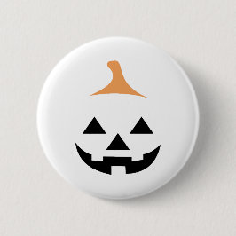 Minimalist Scary Pumpkin 缶バッジ