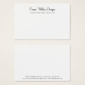 Minimalist Script Earring Display Card (正面&裏面)