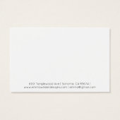 Minimalist Script Earring Display Card (裏面)