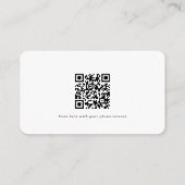 Minimalist Script Wedding QR Code Details Card エンクロージャーカード (裏面)