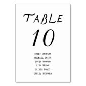 Minimalist Script Wedding Table Number テーブルナンバー (正面)