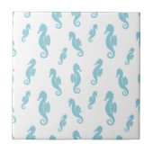 Minimalist Seahorse Ocean Seamless Pattern (1) タイル (正面)