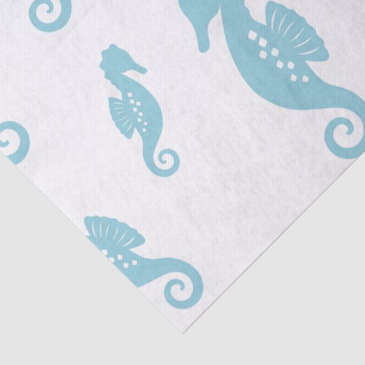 Minimalist Seahorse Ocean Seamless Pattern (1) 薄葉紙 (詳細)