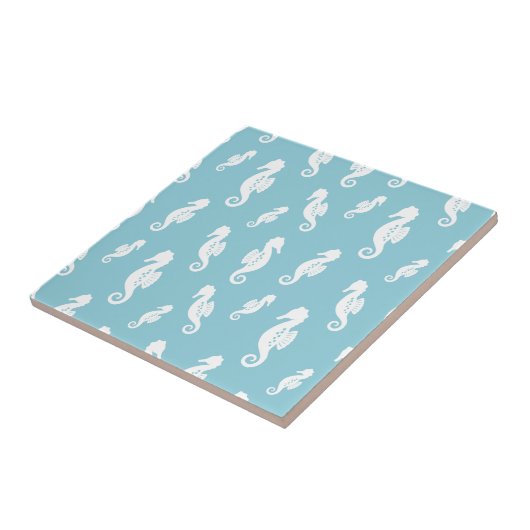 Minimalist Seahorse Ocean Seamless Pattern (2) タイル (側面)