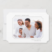 Minimalist Season's Greetings Photo  シーズンカード (正面)