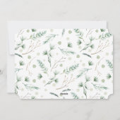 Minimalist Season's Greetings Photo  シーズンカード (裏面)