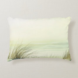 Minimalist Serene White Sand Dunes Beach アクセントクッション