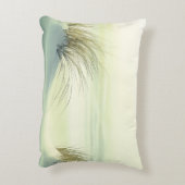 Minimalist Serene White Sand Dunes Beach アクセントクッション (裏面(縦))