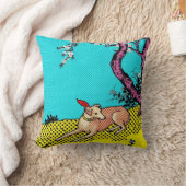 Minimalist Sighthound Silhouette Dog Graphic クッション (ブランケット)