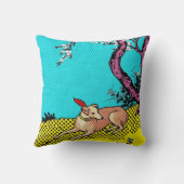 Minimalist Sighthound Silhouette Dog Graphic クッション (裏面)