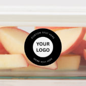 Minimalist Simple Black Custom Business Logo  ラベル (貼付)