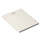 Minimalist Simple Boho Teacher Notepad ノートパッド (アングル)