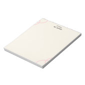 Minimalist Simple Boho Teacher Notepad ノートパッド (回転)