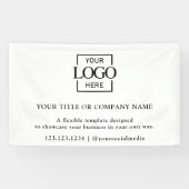 Minimalist Simple Business Logo Professional 横断幕 (横)