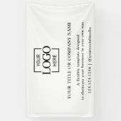 Minimalist Simple Business Logo Professional 横断幕 (縦)