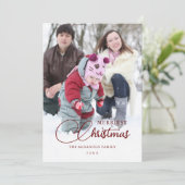 Minimalist Simple Christmas 2 Multi Photos シーズンカード (スタンド正面)