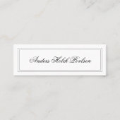 Minimalist Simple Classic White Elegant コーリングカード (正面)