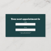 Minimalist Simple  Clean Dentist Appointment  名刺 (裏面)