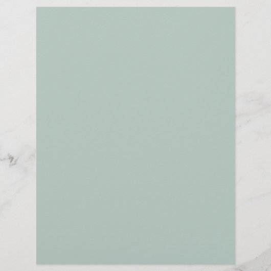 Minimalist Simple Mint Teal Brown Scrapbook Paper (正面)