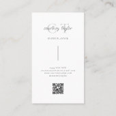 Minimalist simple professional with QR code 名刺 (裏面)