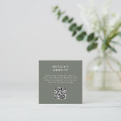 Minimalist Simple QR Code Wedding Website エンクロージャーカード (スタンド正面)