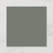 Minimalist Simple QR Code Wedding Website エンクロージャーカード (裏面)