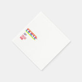 Minimalist simple rainbow graduate  スタンダードカクテルナプキン (角)