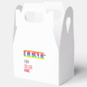 Minimalist simple rainbow graduate  フェイバーボックス (見開き)