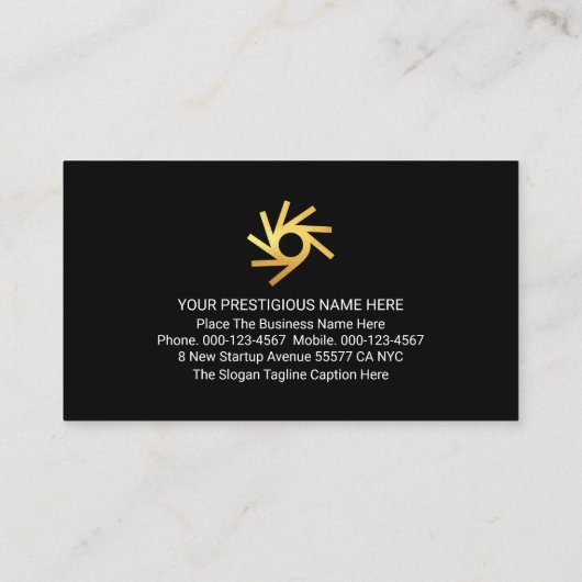 Minimalist Simple Red Lines CEO Founder 名刺 (裏面)