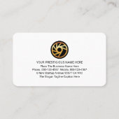 Minimalist Simple Red Lines CEO Founder 名刺 (裏面)