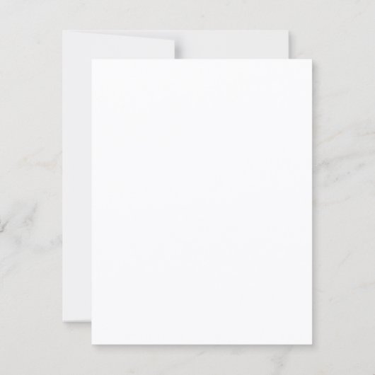 Minimalist simple wedding  招待状 (裏面)