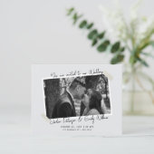 Minimalist simple wedding  招待状 (スタンド正面)