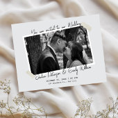 Minimalist simple wedding  招待状