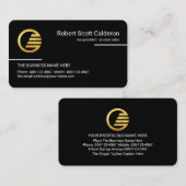 Minimalist Simple White Lines CEO 名刺 (正面/裏面)