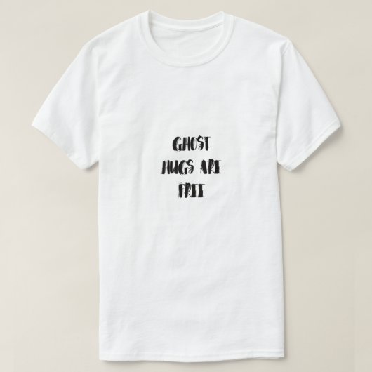 Minimalist Skull BOO Halloween Art Tシャツ (デザイン正面)