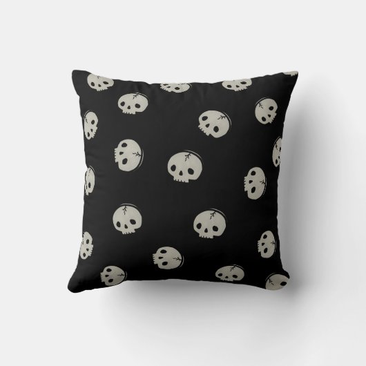 Minimalist Skull Pattern Aesthetic Phone case クッション (裏面)