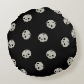  Minimalist Skull Pattern Aesthetic Phone case ラウンドクッション (裏面)