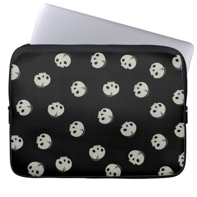  Minimalist Skull Pattern Aesthetic Phone case ラップトップスリーブ (正面)