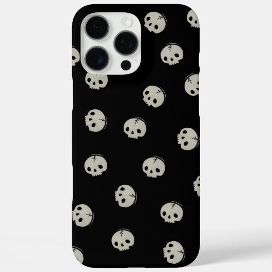  Minimalist Skull Pattern Aesthetic Phone case Case-Mate iPhoneケース (裏面)