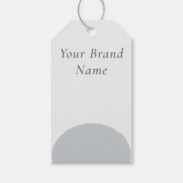 Minimalist Slate Blue Stone Custom Name Gift Tags ギフトタグ