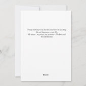 Minimalist Slate Pink Multi Photo Birthday Mom シーズンカード (裏面)