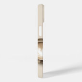 Minimalist Sleeping Cat Line Art & Heart Latte - C Case-Mate iPhoneケース (裏面 / 右)