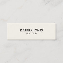 Minimalist Slim Kraft Business Card