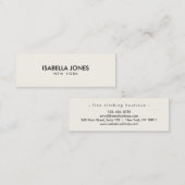 Minimalist Slim Kraft Business Card スキニー名刺 (正面/裏面)